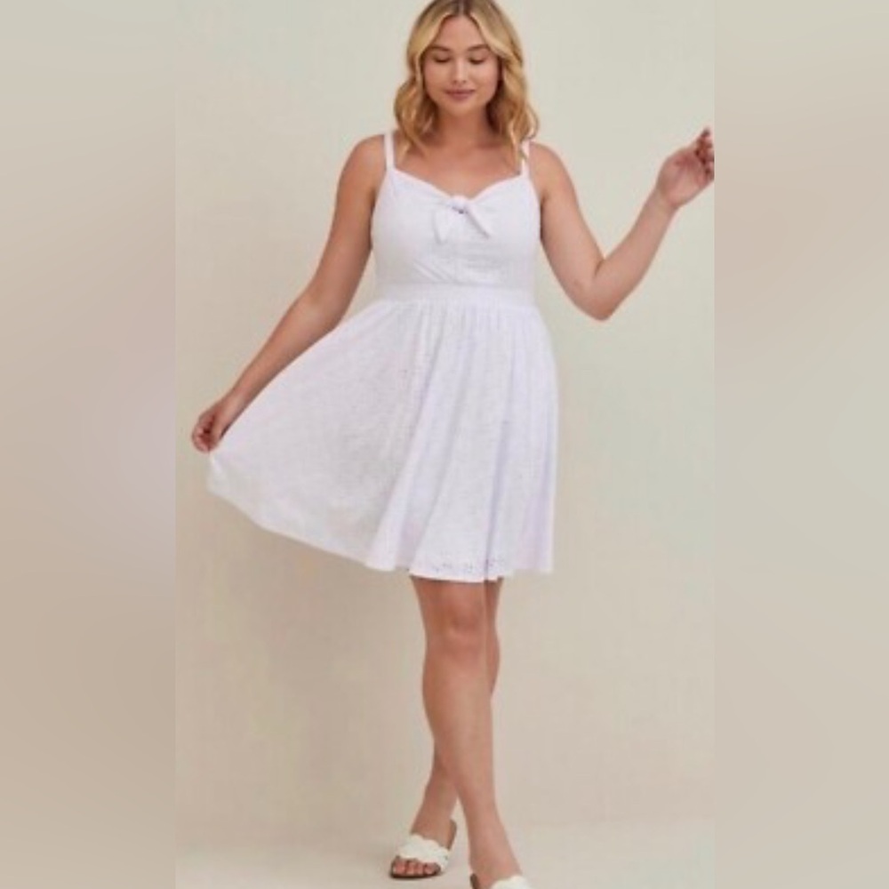Torrid White Mini Dress